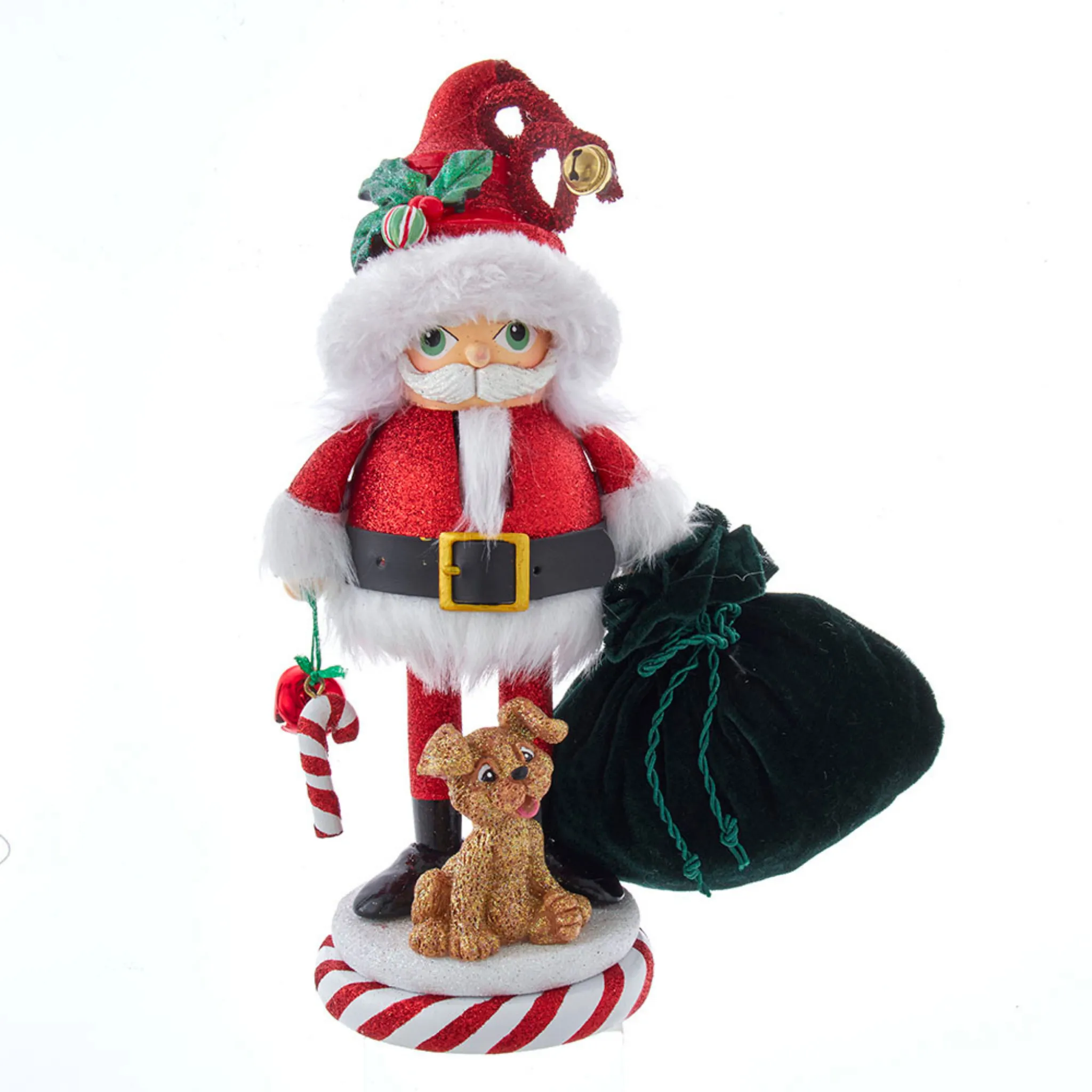 12" Hollywood Nutcrackers™ Chubby Santa With Puppy Nutcracker