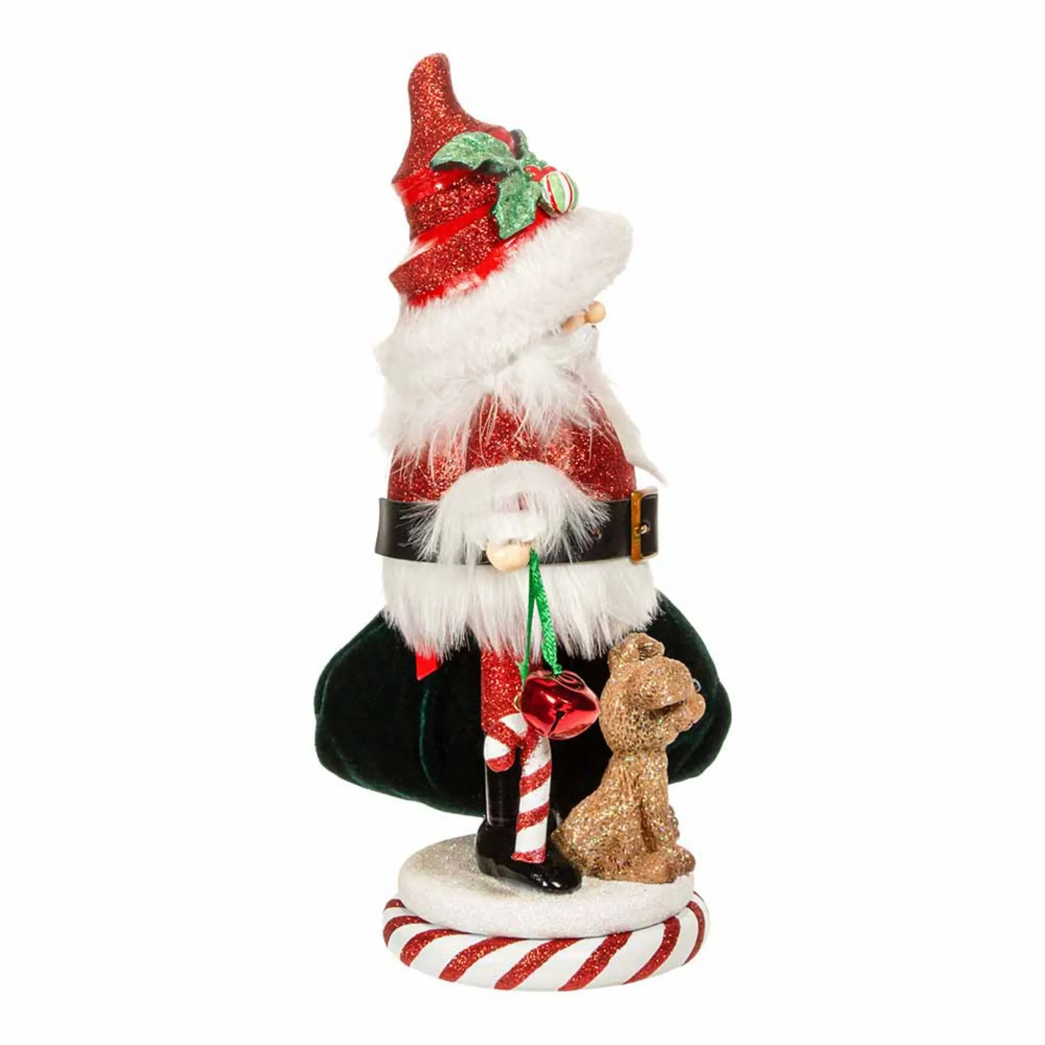 12" Hollywood Nutcrackers™ Chubby Santa With Puppy Nutcracker