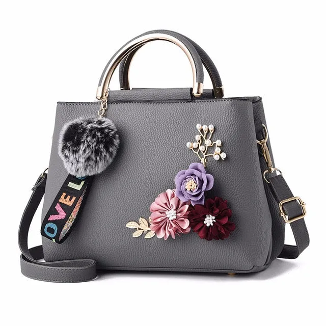 2018 Flowers Shell Women'S Tote Leather Clutch Bag Small Ladies Handbags Brand Women Messenger Bags