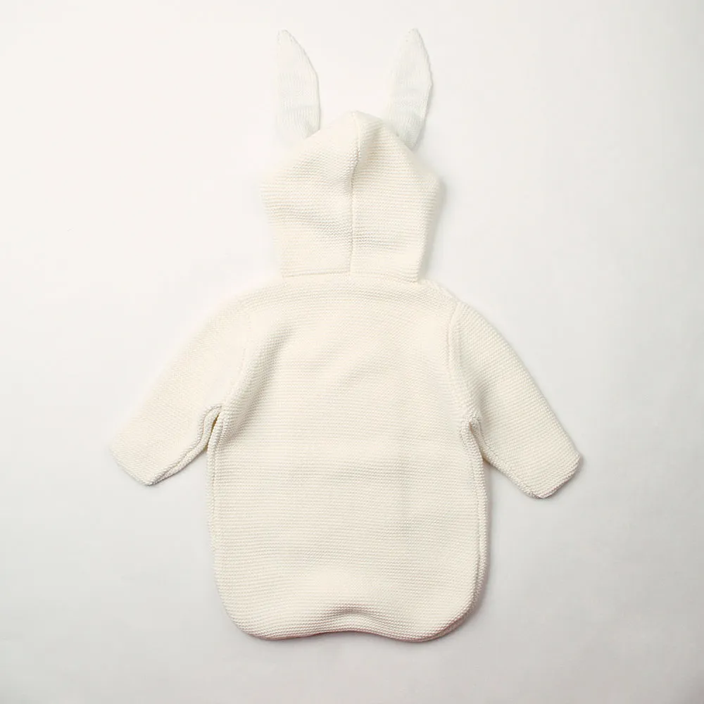 Baby Autumn And Winter Bunny Style Solid Color Knitted Sleeping Bag Holding Blanket Baby Blankets Wholesalers