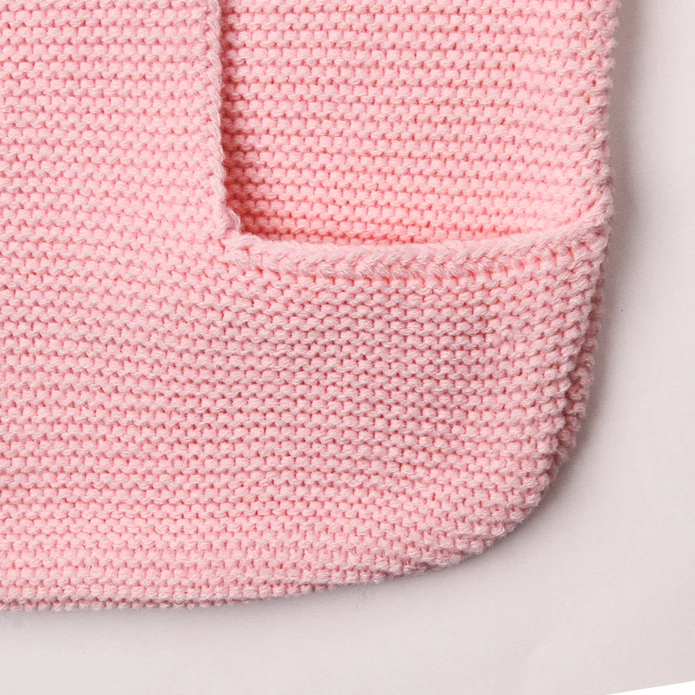 Baby Autumn And Winter Bunny Style Solid Color Knitted Sleeping Bag Holding Blanket Baby Blankets Wholesalers