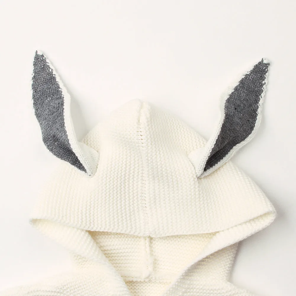 Baby Autumn And Winter Bunny Style Solid Color Knitted Sleeping Bag Holding Blanket Baby Blankets Wholesalers