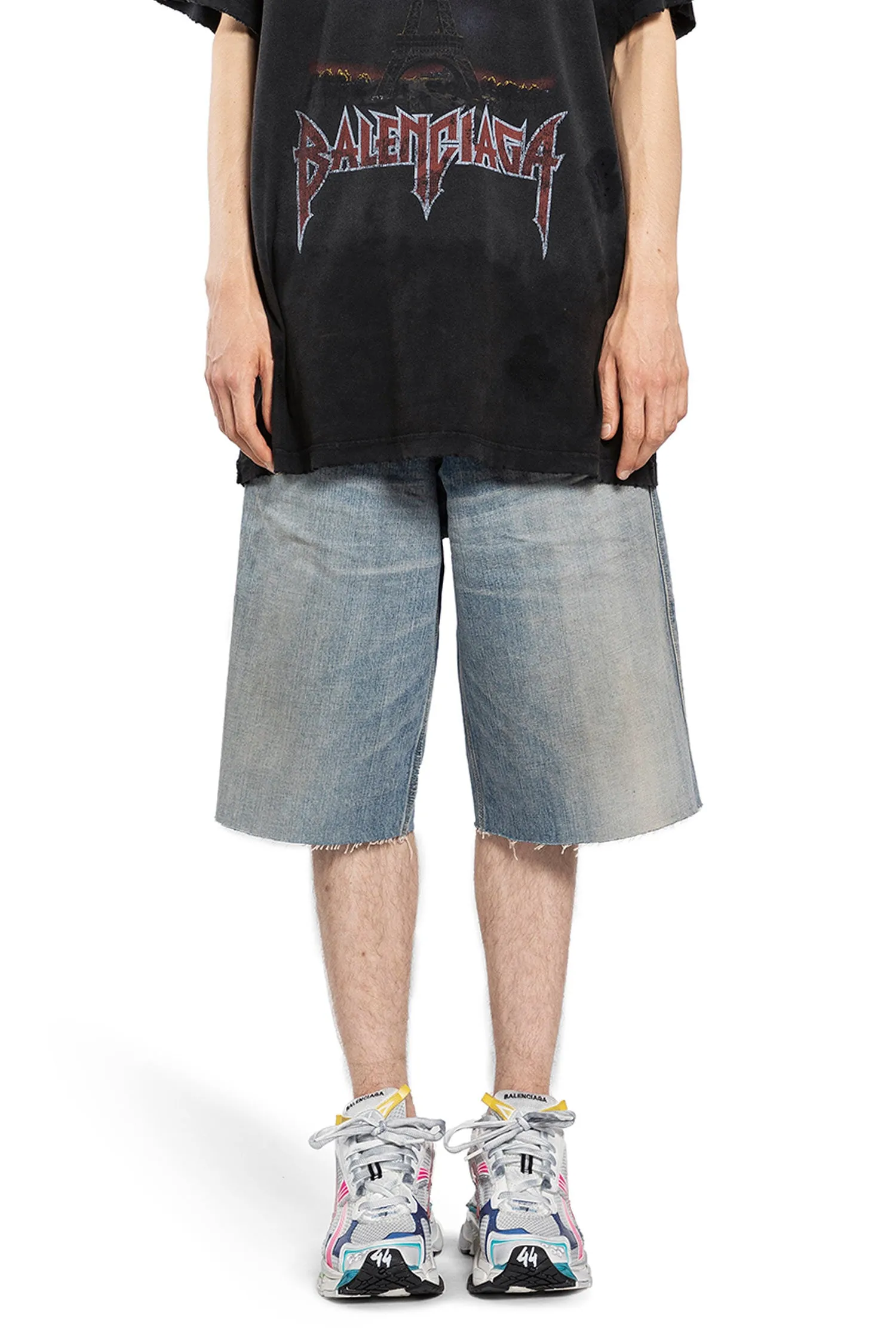 BALENCIAGA MAN BLUE SHORTS & SKIRTS