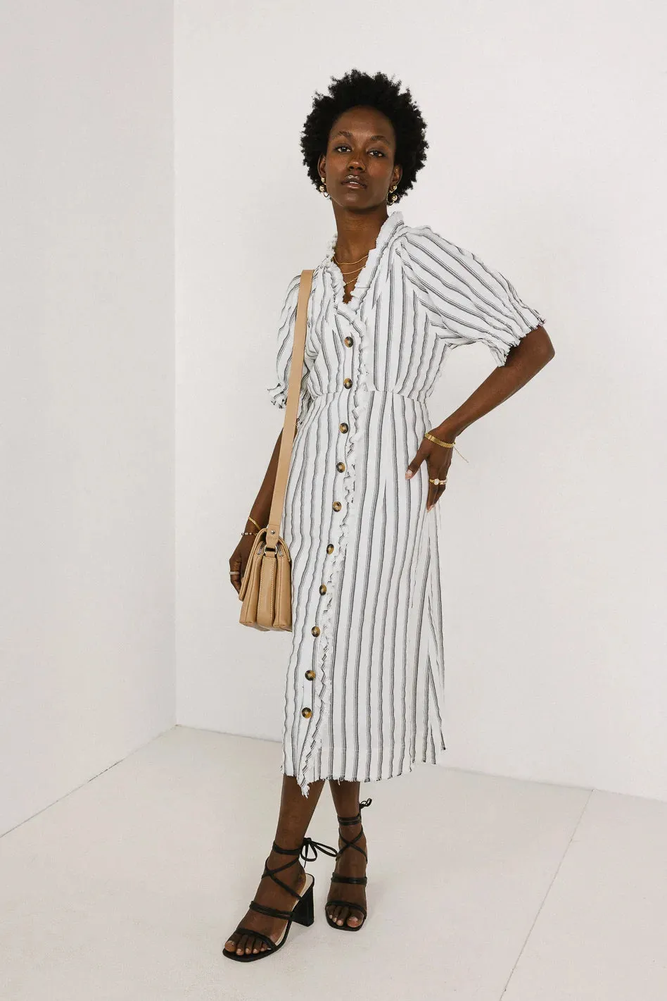 Bextor Striped Midi Dress