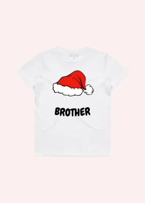 BROTHER CHRISTMAS HAT  KIDS T-SHIRT