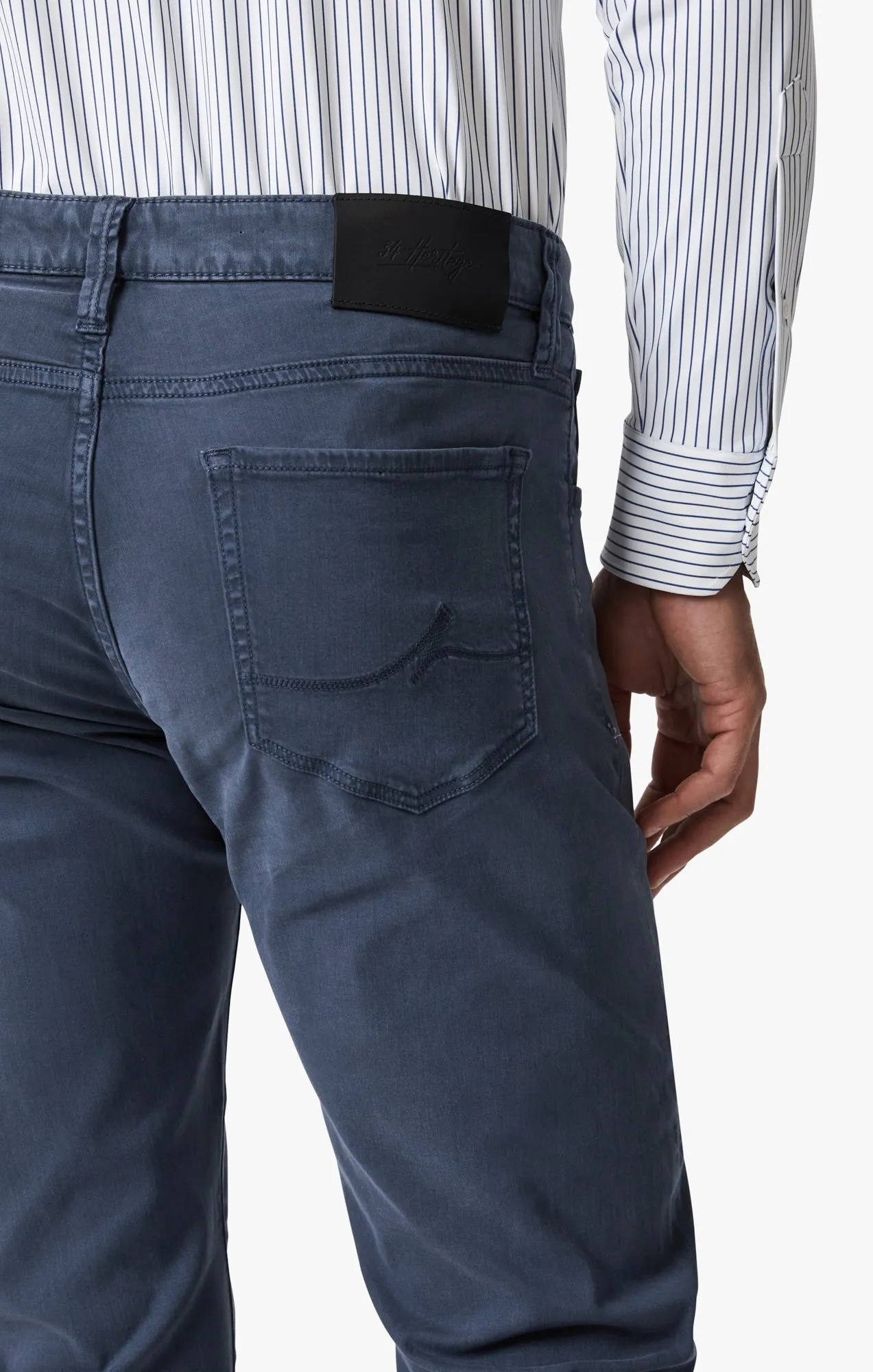 Courage Straight Leg Pants In Dark Denim Twill