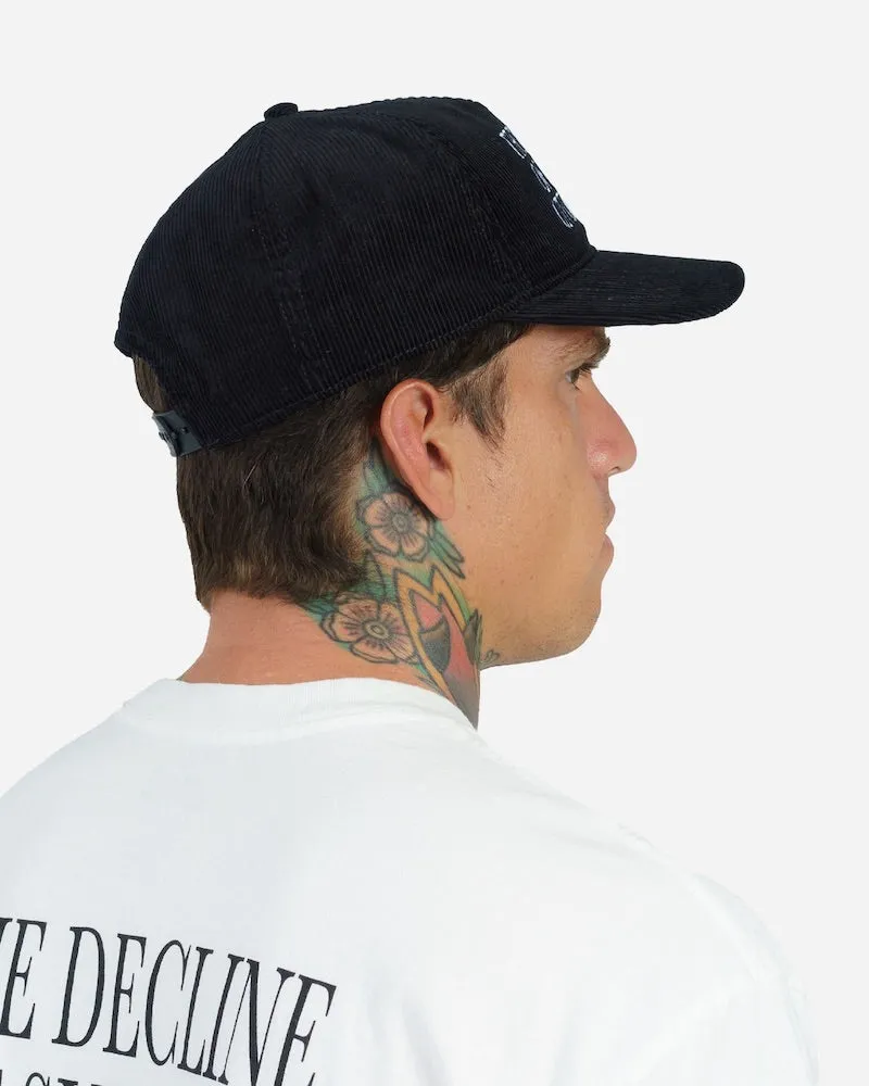 Decline Corduroy Hat Black