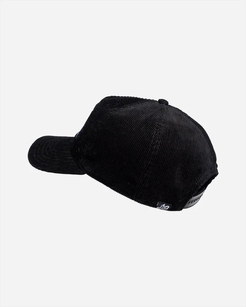 Decline Corduroy Hat Black