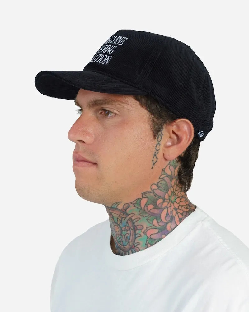 Decline Corduroy Hat Black