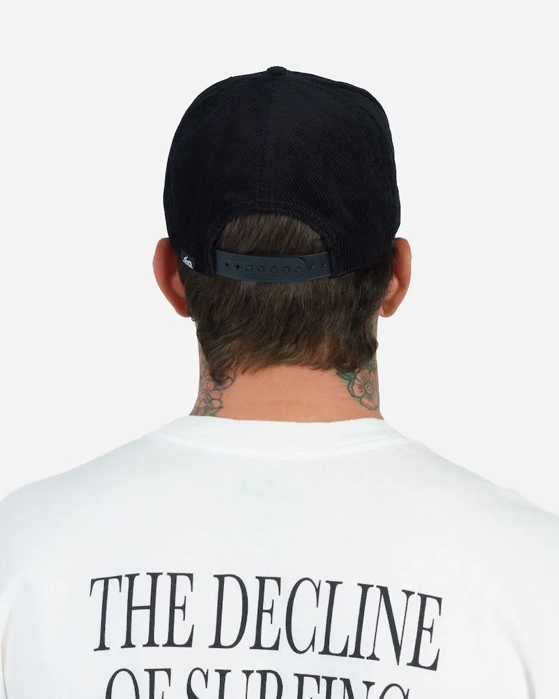 Decline Corduroy Hat Black