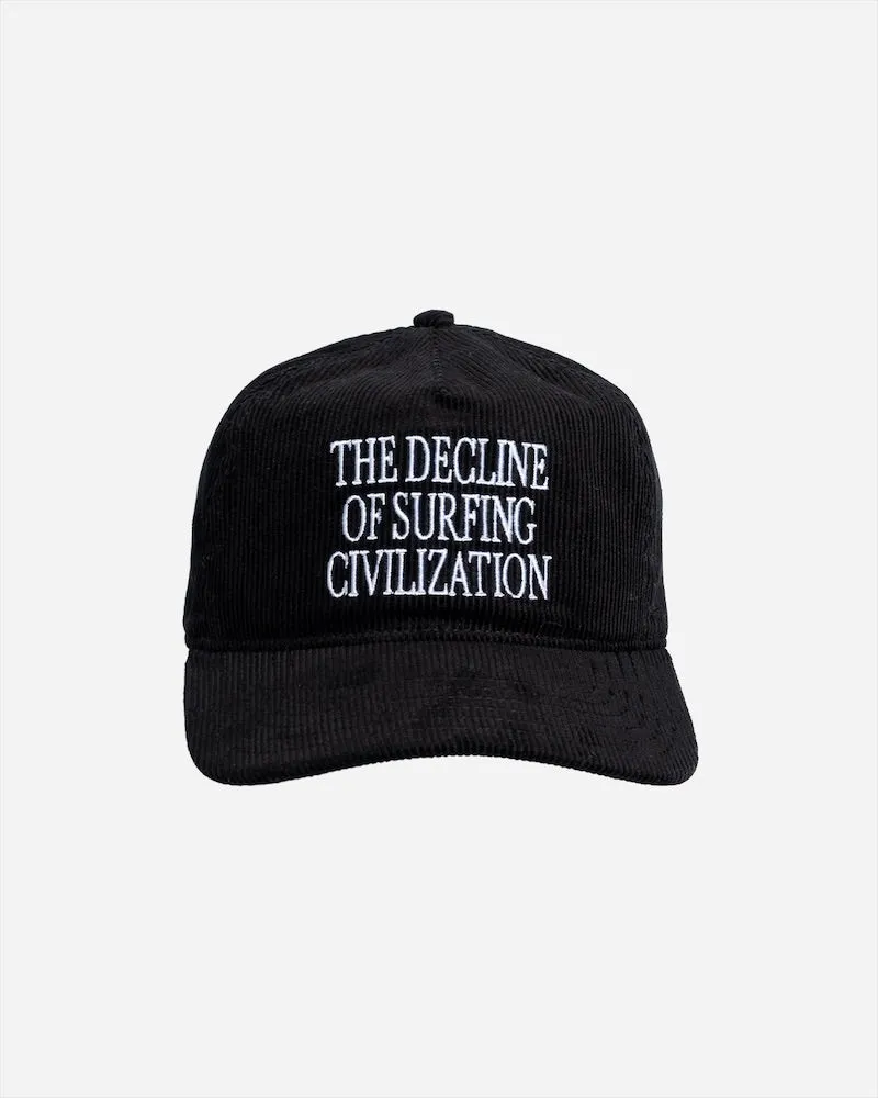 Decline Corduroy Hat Black