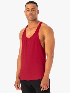 Enhance Stringer T-Back - Burgundy