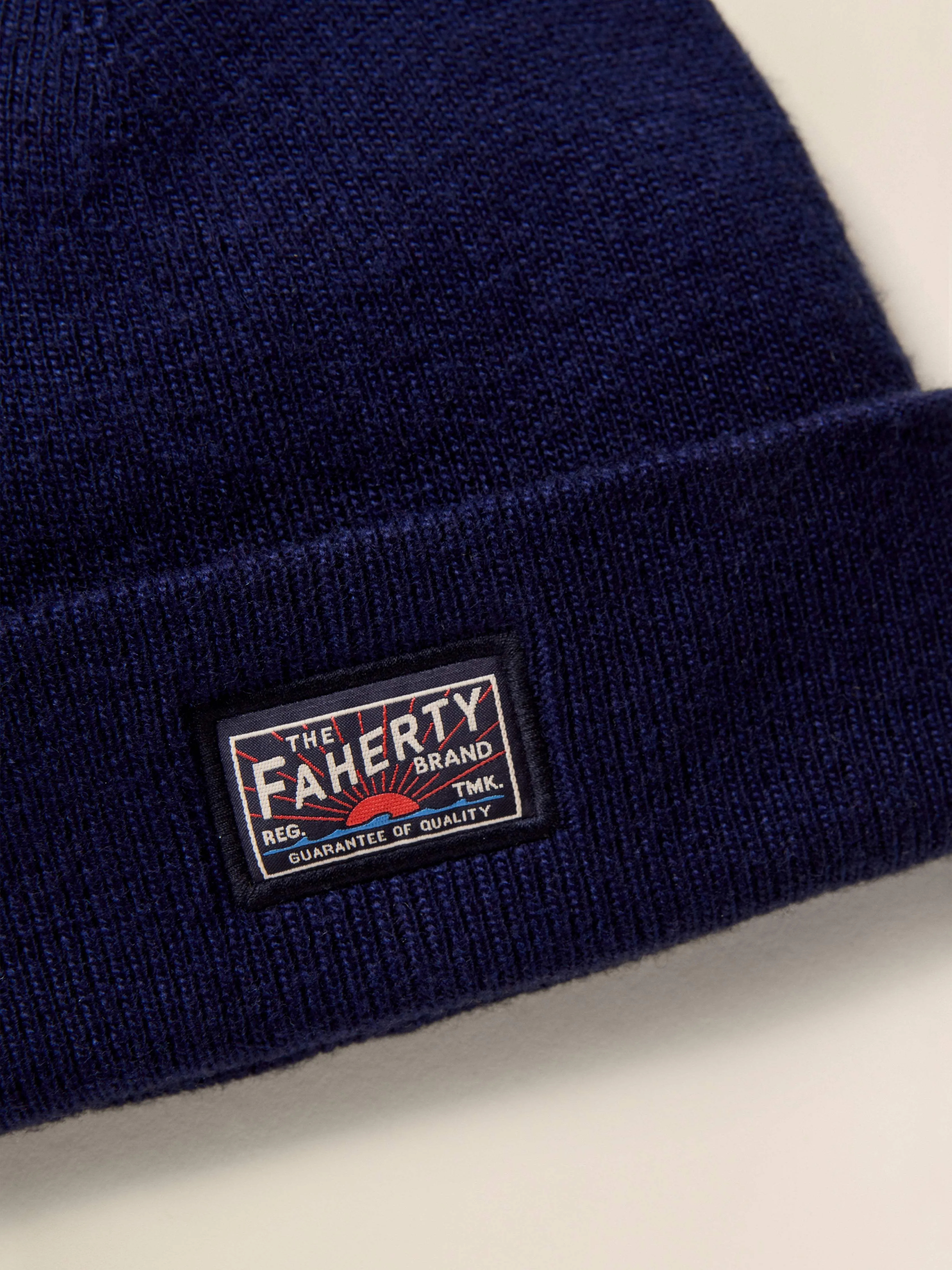 Faherty Logo Beanie - Navy