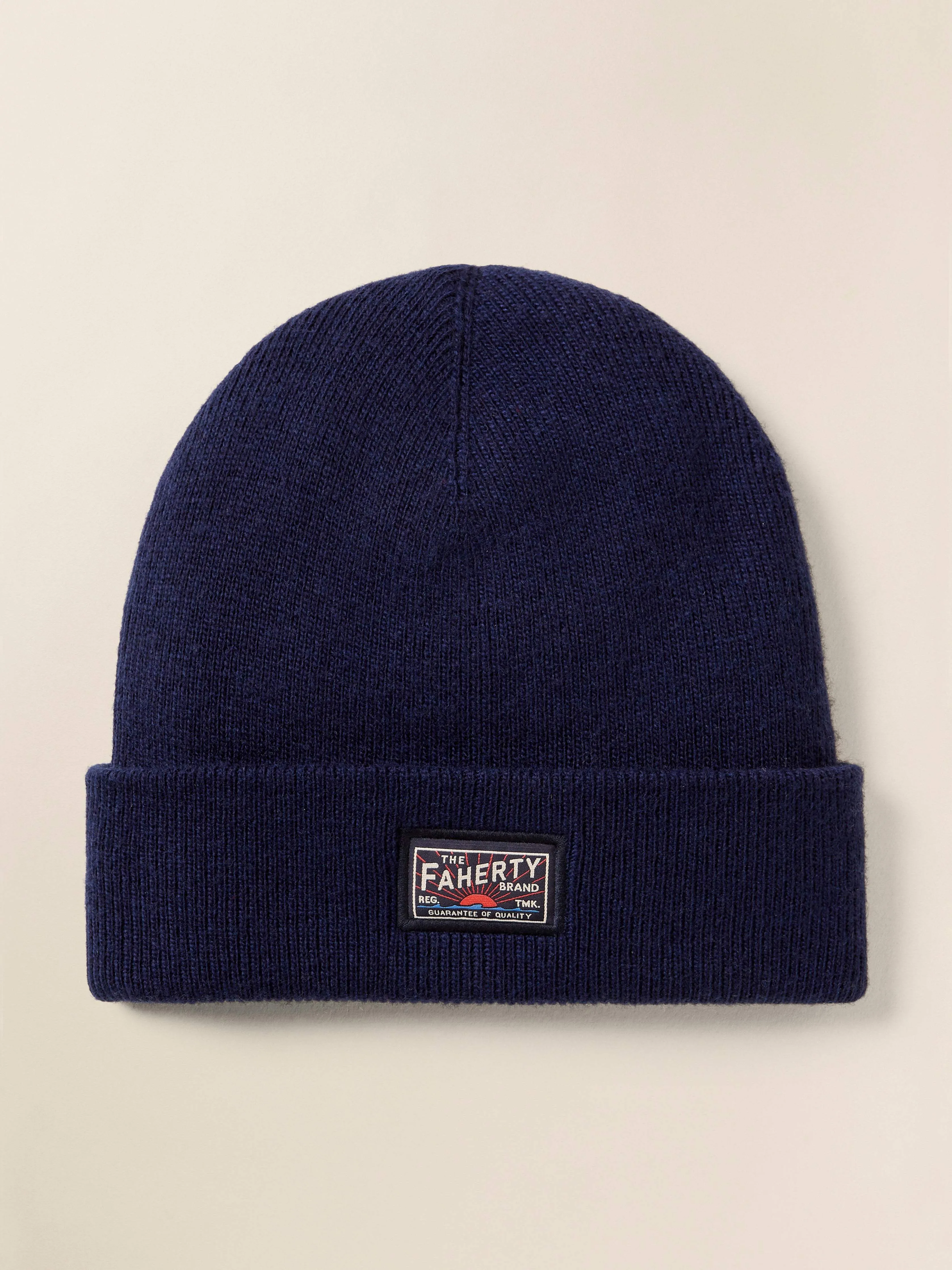 Faherty Logo Beanie - Navy