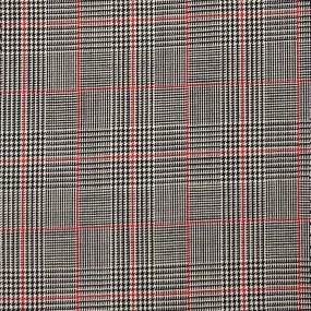 Grey with Tomato Red Prince Of Wales Glen Plaid Sportcoat