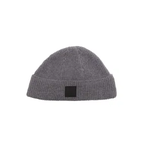 HOMME  Patch Beanie Grey