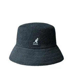 Kangol Bermuda Bucket Hat In Anthracite Sponge