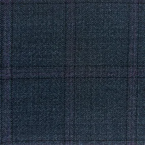 Navy With Pastel Plum Windowpane (Bamboo Collection)