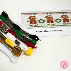 Pleated Insert Kit: Gingerbread Santas