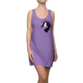 Purple Goose Lips Women's Cut & Sew Racerback Dress