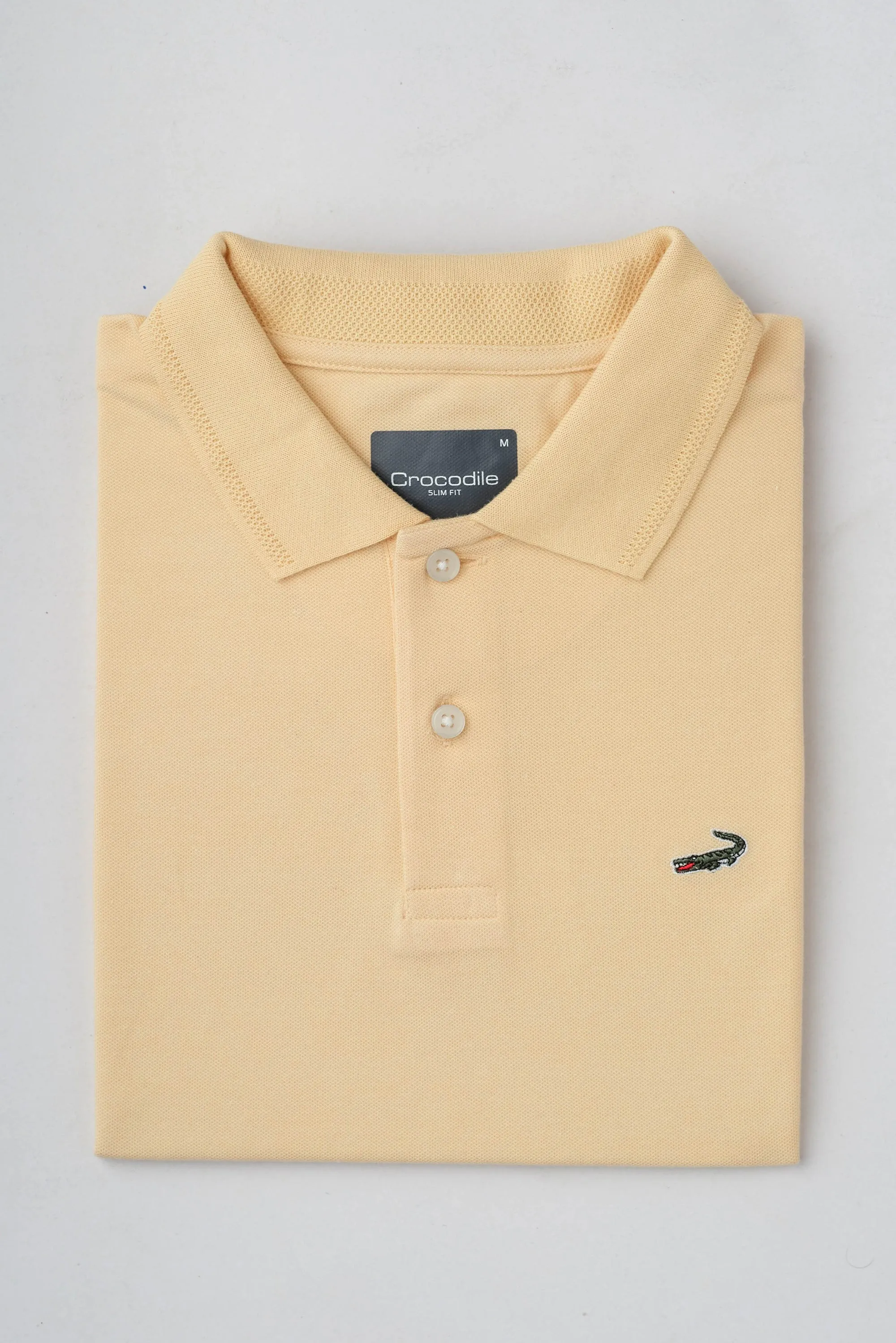 Slim Fit Short Sleeves - Casual Polo - Vanilla Custard