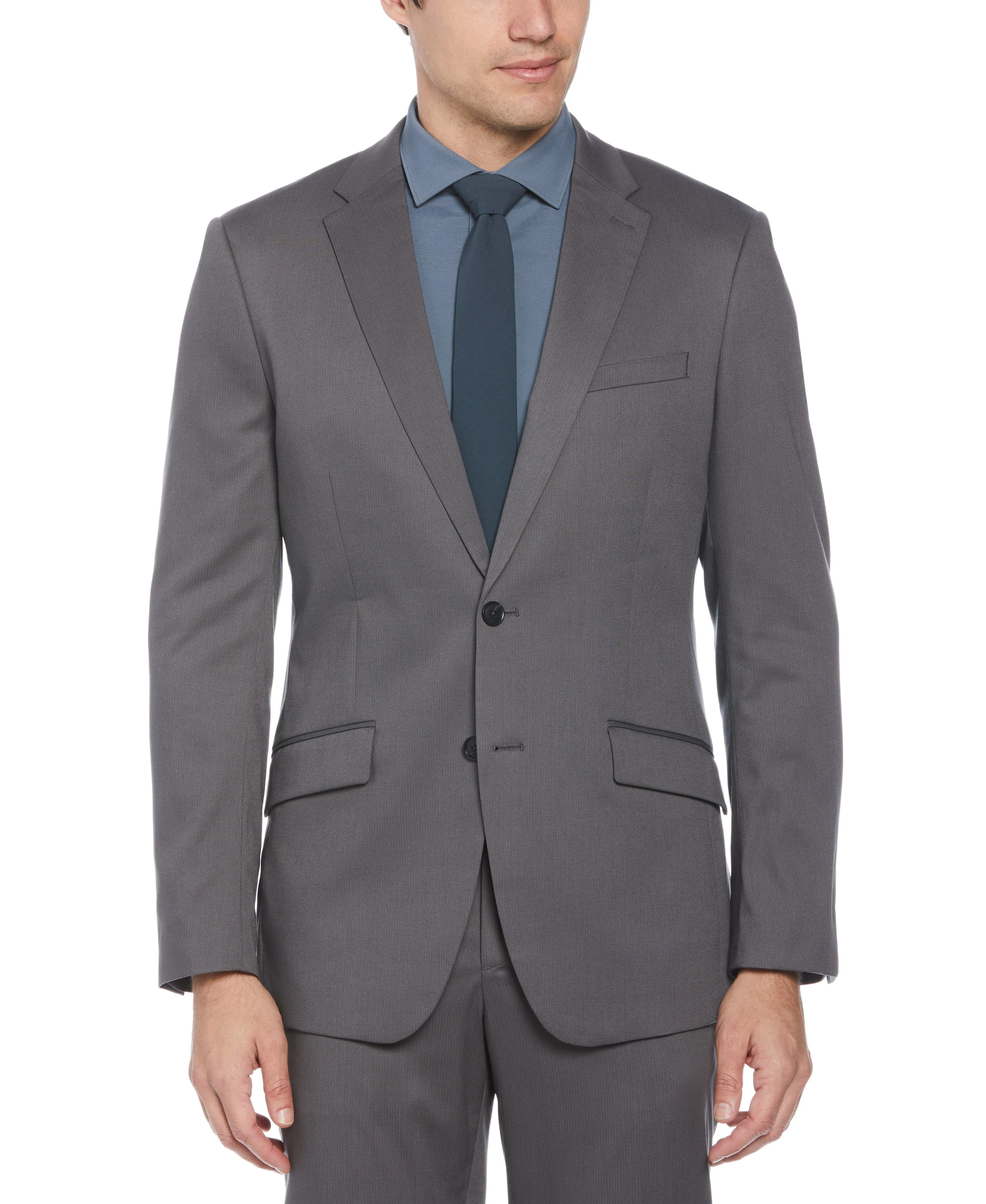 Slim Fit Smoked Pearl Performance Tech Suit