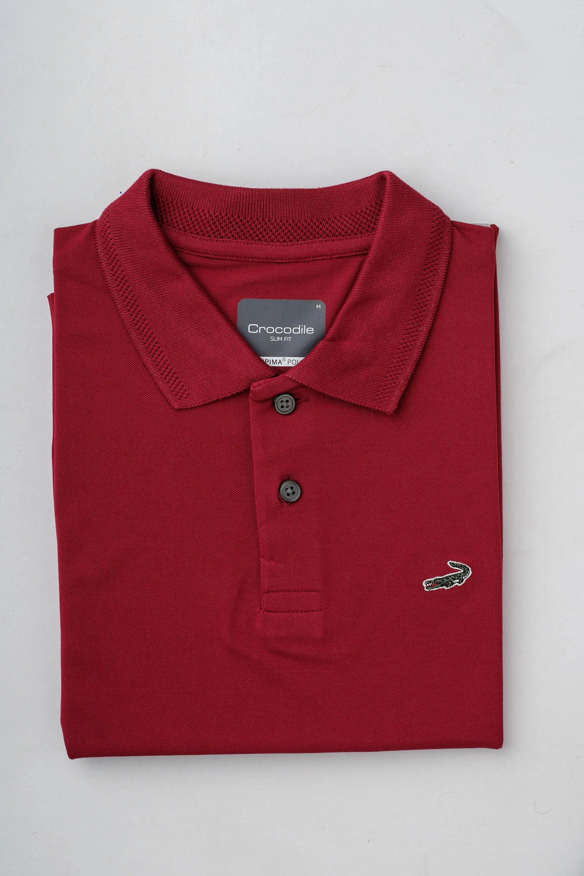 Supima Polo-Persian Red-Slim Fit