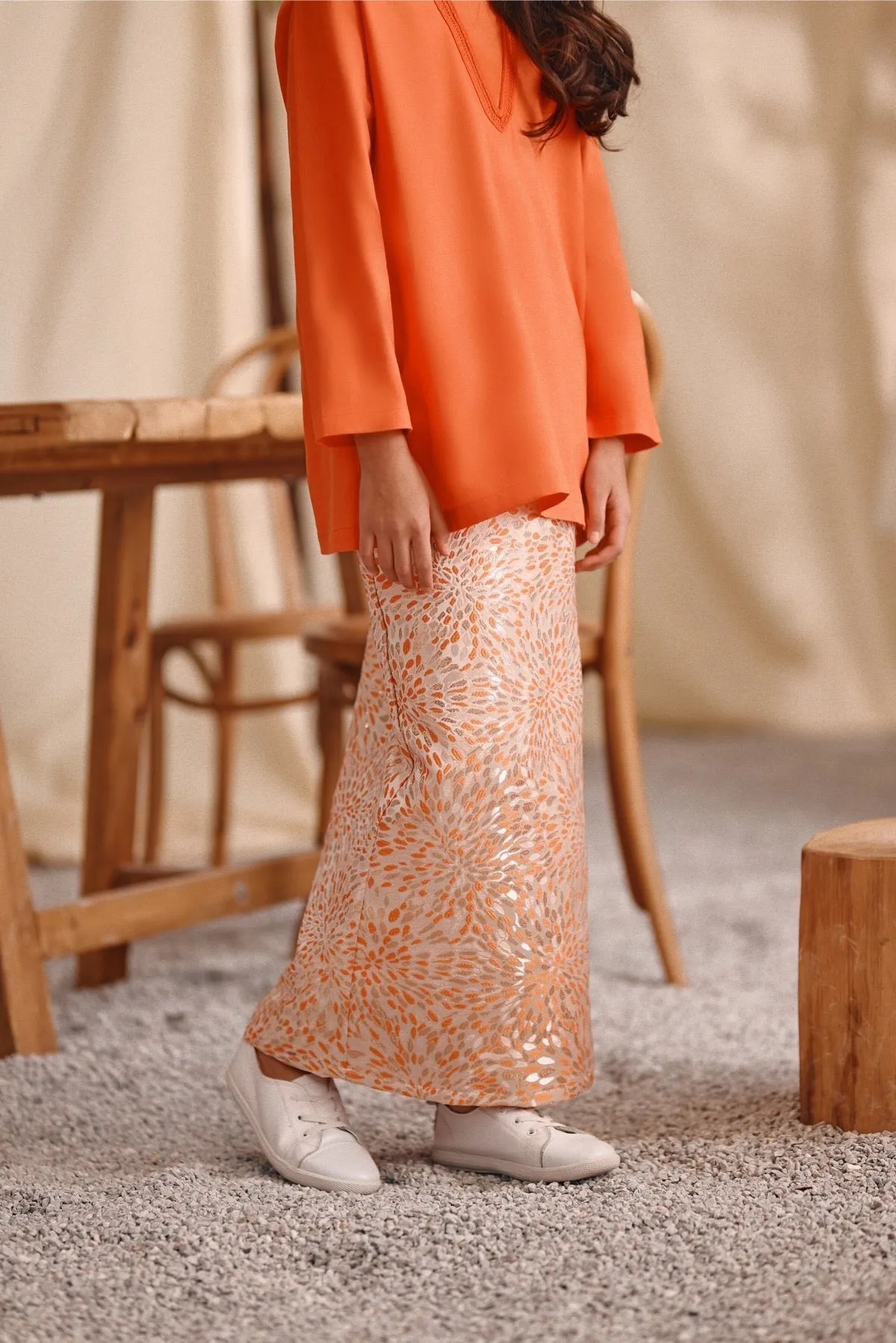 The Bayu Jacquard Skirt - Spring Dawn