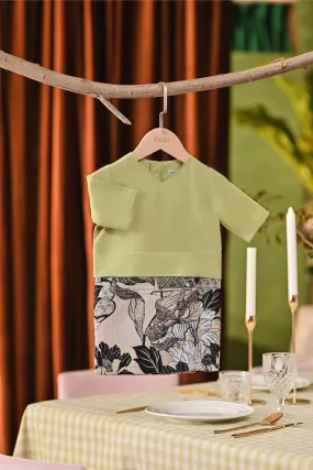 The Capai Babies Kurung - Tea Green