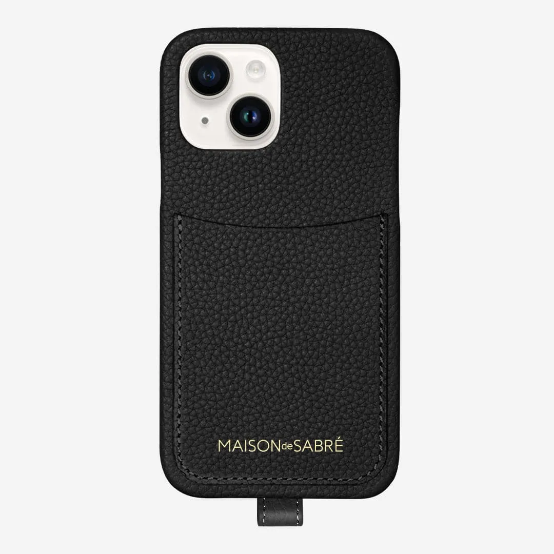 The Sling Phone Case iPhone 15 - Black Caviar