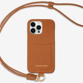 The Sling Phone Case iPhone 15 Pro - Pecan Brown