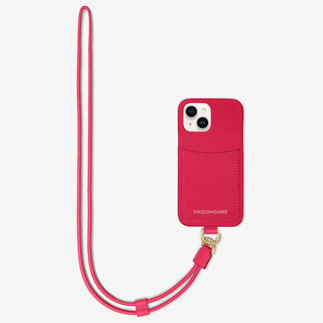 The Sling Phone Case iPhone 15 - Shibuya Fuchsia